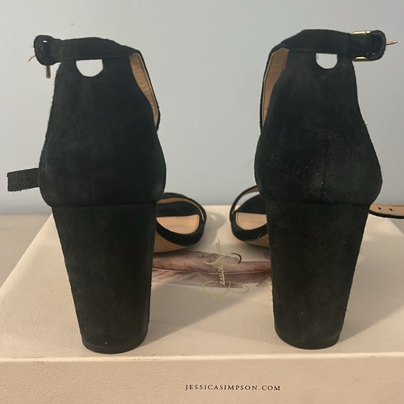 Jessica Simpson Black Strappy Heels - Picture 3 of 4